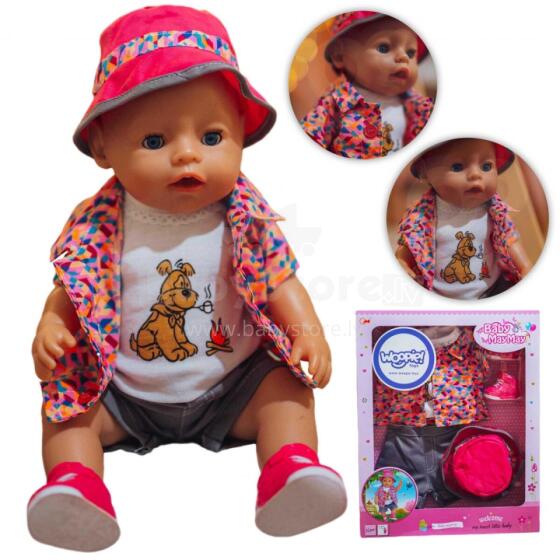 WOOPIE ROYAL Colorful Doll Clothes Dog Jacket Cap 43-46 cm