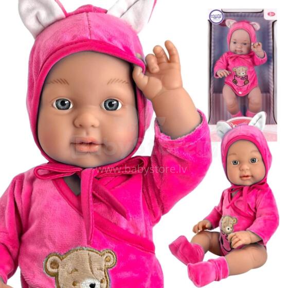 WOOPIE ROYAL Baby Doll in Teddy Bear Suit 46 cm