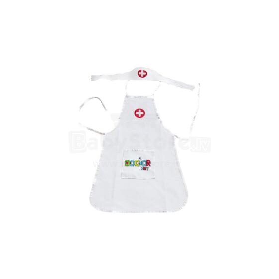 WOOPIE Nurse Uniform Coat Apron with Nurse Cap