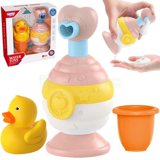 WOOPIE BABY Bath Toys Cup + Duck + Soap Dispenser Set