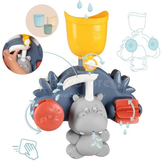 SMOBY Little Motor Toy for Children Hippopotamus for Bathing