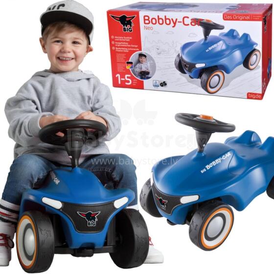 BIG Blue Bobby Car Neo Blue Ride-On