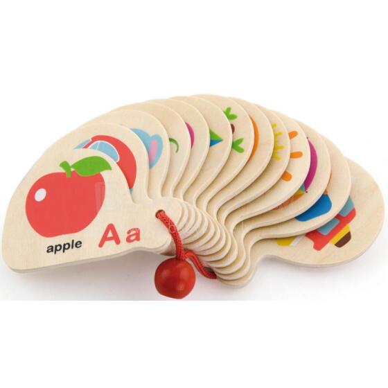 VIGA Wooden Book for Learning the Alphabet and English Montessori