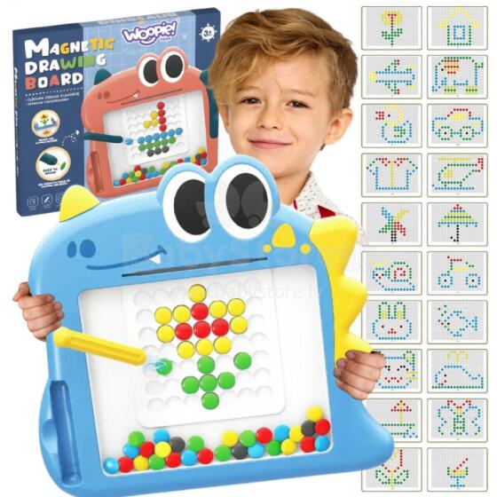 WOOPIE magnētiskais dēlis bērniem Montessori MagPad Dinosaur