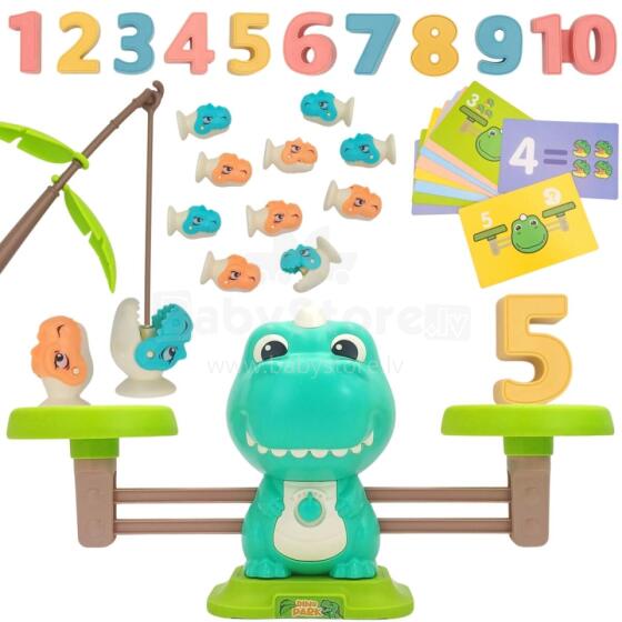 WOOPIE Balance Scale Balance Board Game Fishing Dinosaur Fish Learning Abacus
