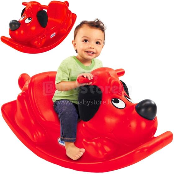 LITTLE TIKES šūpojošais suns, sarkans šūpuļkrēsls
