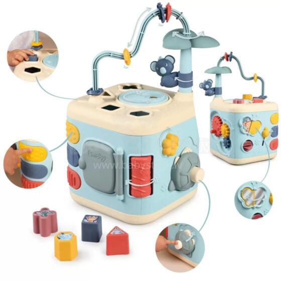 SMOBY Little Sensory Activity Cube for Children Sorter Maze 13in1