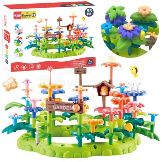 WOOPIE Magic Garden Montessori Construction Blocks XXL 93 pcs.
