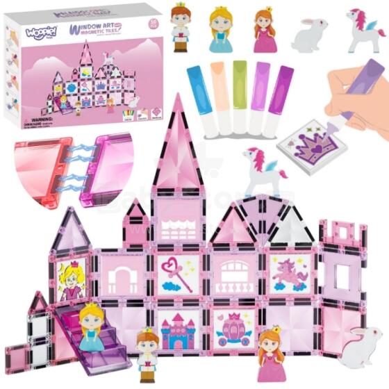 WOOPIE Magnetic Blocks Princess Castle Set 50 pcs.