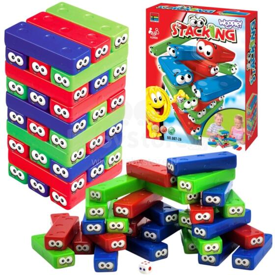 WOOPIE Puzzle Wobbly Tower Skill Game 4+