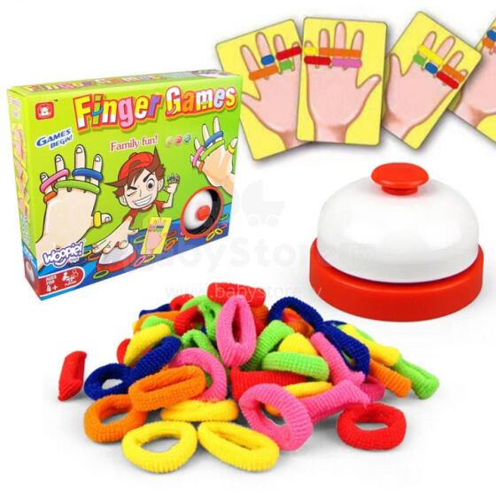 WOOPIE Skill Game FINGER GAMES Colored Erasers 4+