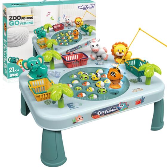 WOOPIE Game of Arcade Fishing Interactive Table Green