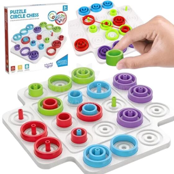 WOOPIE IQ Logic Game Strategy Brain Training Tic Tac Toe 36 pcs.