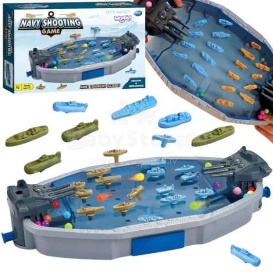 WOOPIE Arcade Game "Sea Battle" 3D Ships Ball Launcher