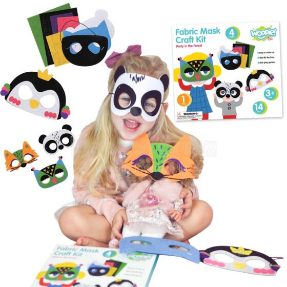 WOOPIE ART&amp;FUN Creative Set of Felt Masks DIY 4 pcs.