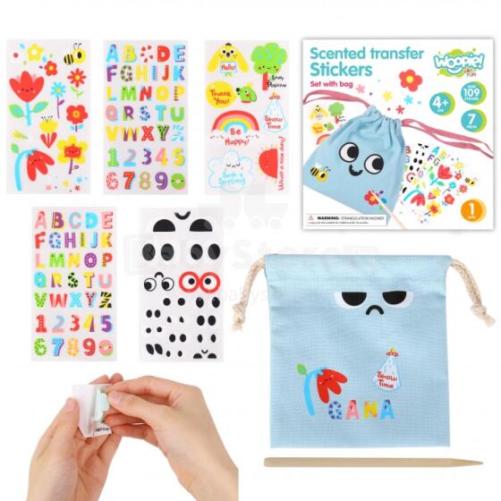 WOOPIE ART&amp;FUN Magic Bag Creative Set + Stickers for Decoration over 109 pcs. (SET OF 10)