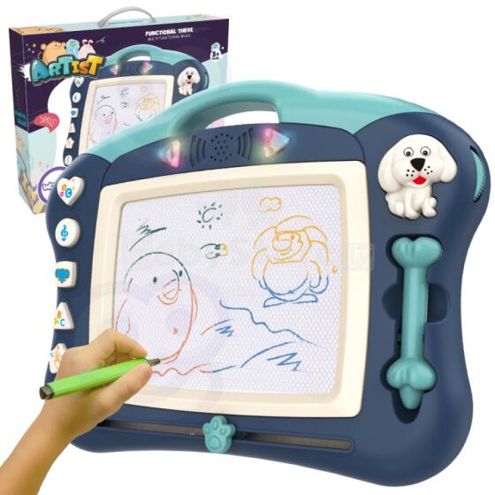 WOOPIE Scribble Interactive Magnetic Board Graphic Tablet Music Light Blue
