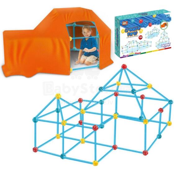 WOOPIE Big Building Blocks Tent Set Straws Tubes 128 pcs.