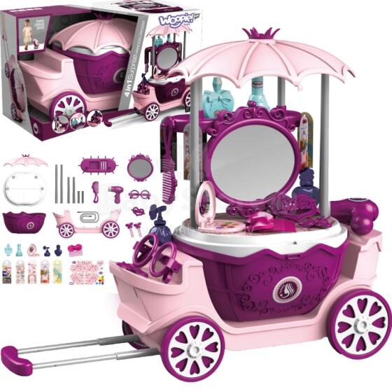 WOOPIE Beauty Salon Beauty Dressing Table on Wheels Trolley Wlizka 31 acc. 4in1
