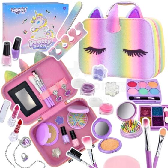 WOOPIE ART&amp;FUN Makeup Set Cosmetic Bag in Case 27 pcs XXL SPA