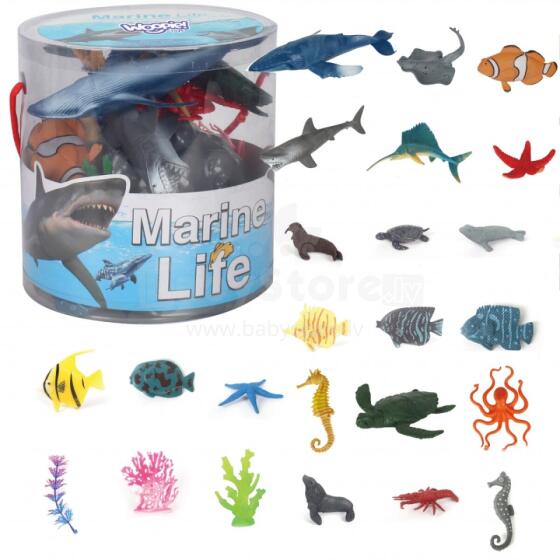 WOOPIE Set of Sea Animals Figures 33 pcs.