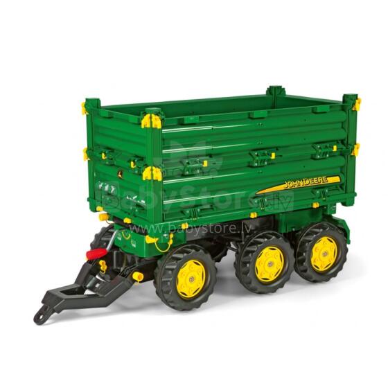 Rolly Toys rollyMulti Trailer - Rolly Multi John Deere 3-axle dump trailer