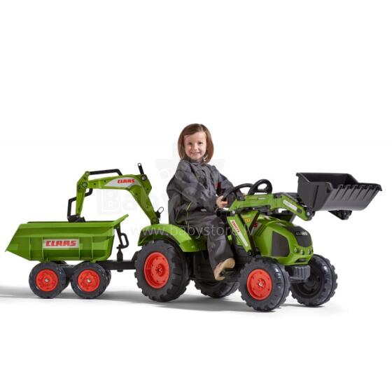 FALK CLAAS Pedal Tractor with Trailer, Bucket and Dozer from 3 Years
