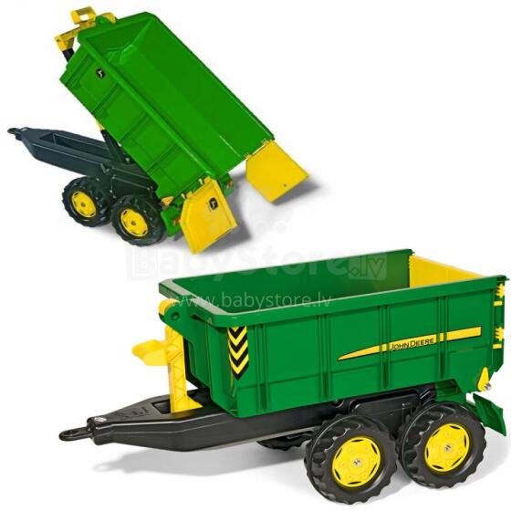 Rolly Toys large John Deere Twin Axle Tipper Trailer