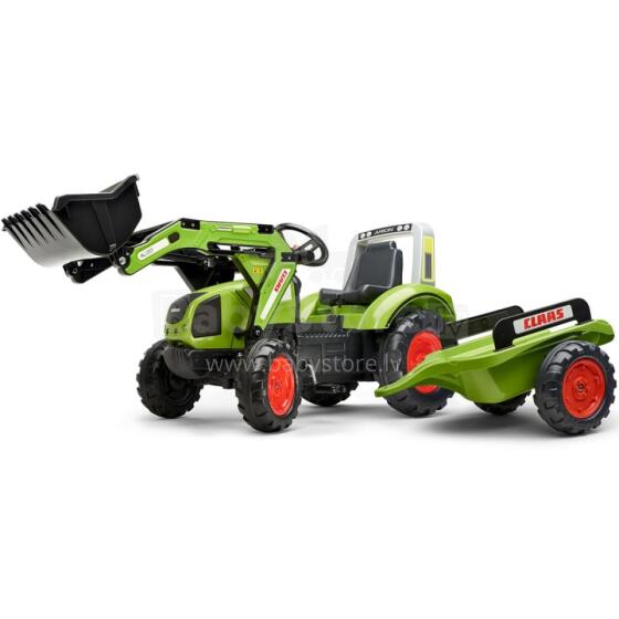 FALK Pedal Tractor with Bucket and Trailer Green CLAAS from 3 Years