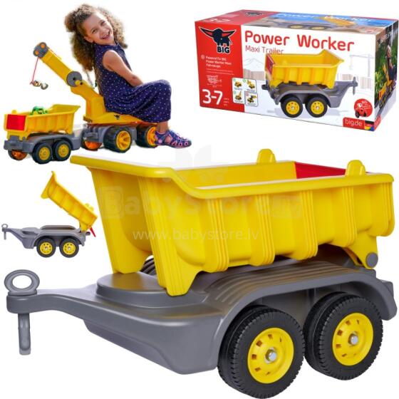 BIG Ride-on Trailer Power Worker Maxi Moving Platform