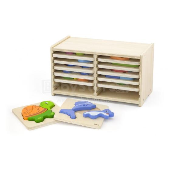 Viga Toys Wooden Puzzle 12 Boards