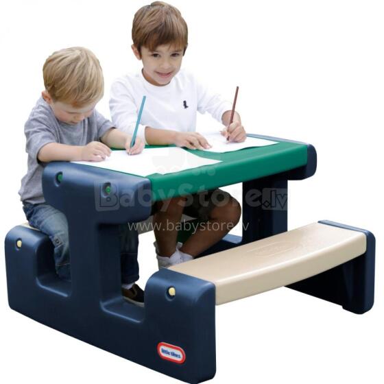 Детский столик для пикника Little Tikes Blue and Green для сада
