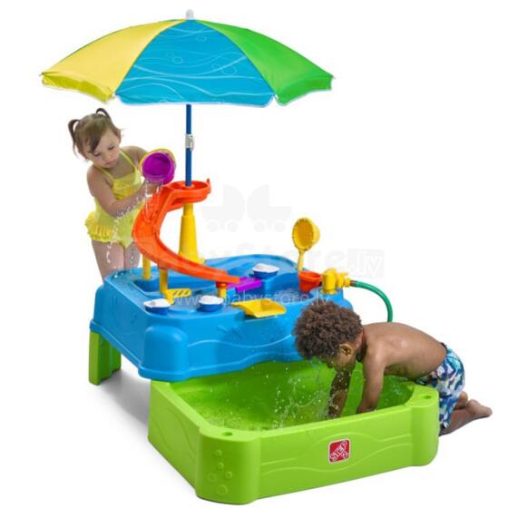 STEP2 Water Table with Slide, Umbrella + Pool