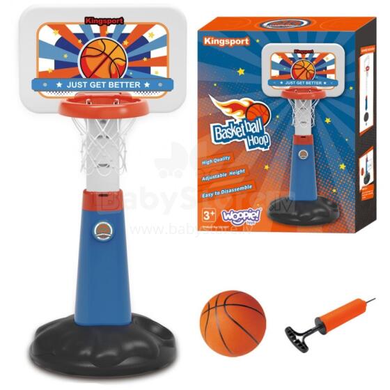 WOOPIE Set Basketball Adjustable 99 - 125 cm + Ball + Pump