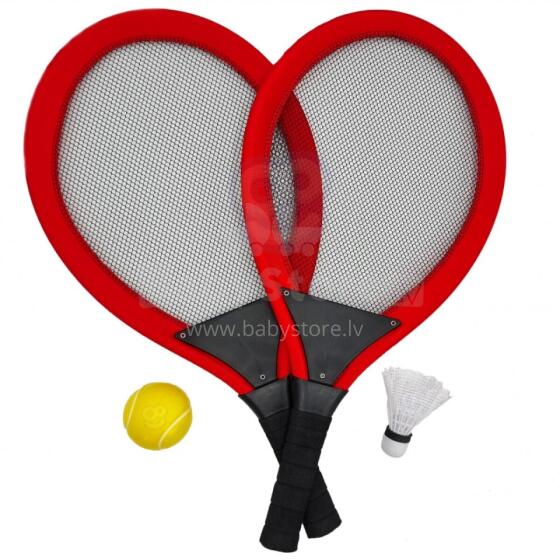 WOOPIE Large Tennis Rackets Badminton for Kids Set + Ball Shuttlecock