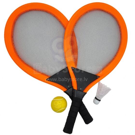 WOOPIE Large Tennis Rackets Badminton for Kids Set + Ball Shuttlecock