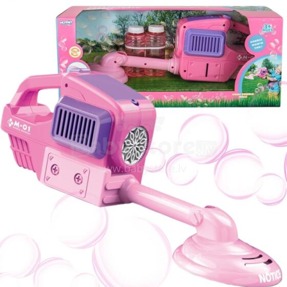 WOOPIE Hand Lawn Mower Bubble Machine Pink