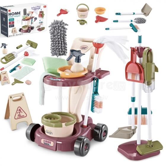 WOOPIE XXL Cleaning Set 3in1 Trolley 26 pcs.