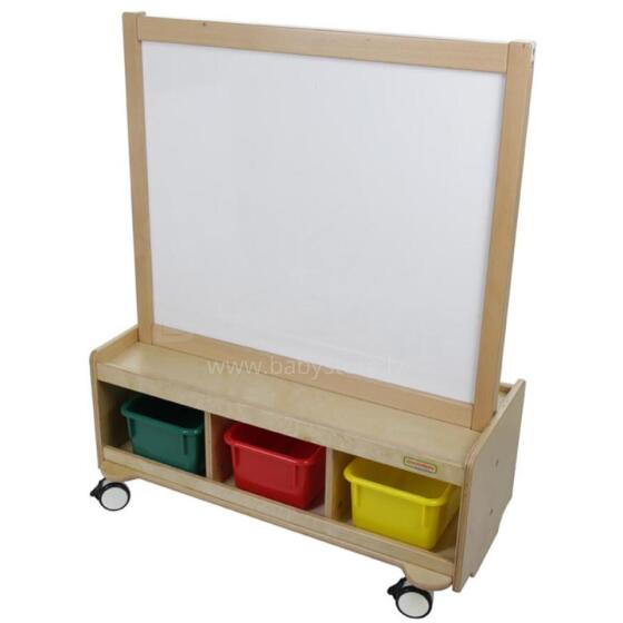 Masterkidz Double-Sided Chalkboard and Magnetic Writing Board