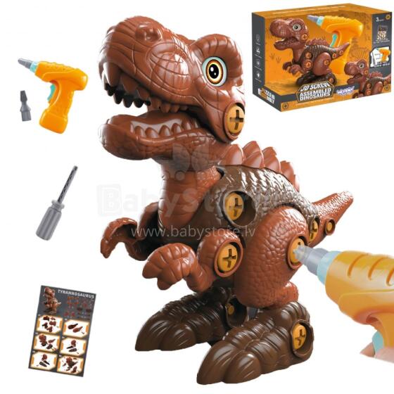 WOOPIE Screw-On Dinosaur Construction Set + Drill 31 pcs.