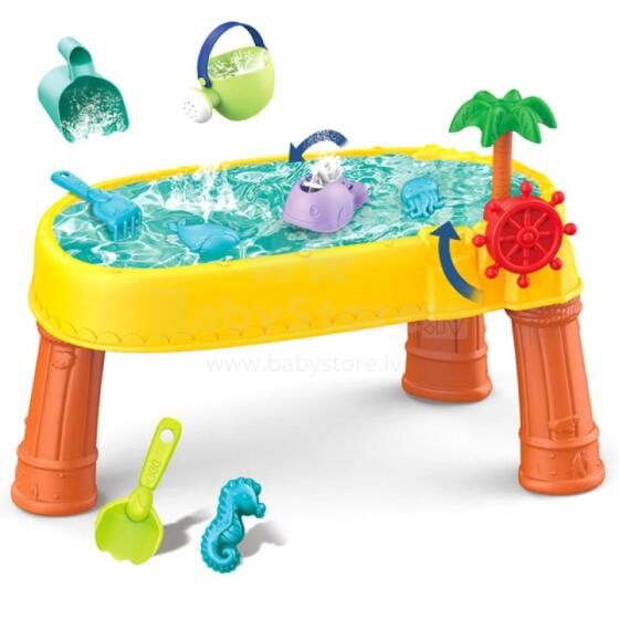 WOOPIE Water Table 2in1 Sandbox Pirate Ship 8 acc.
