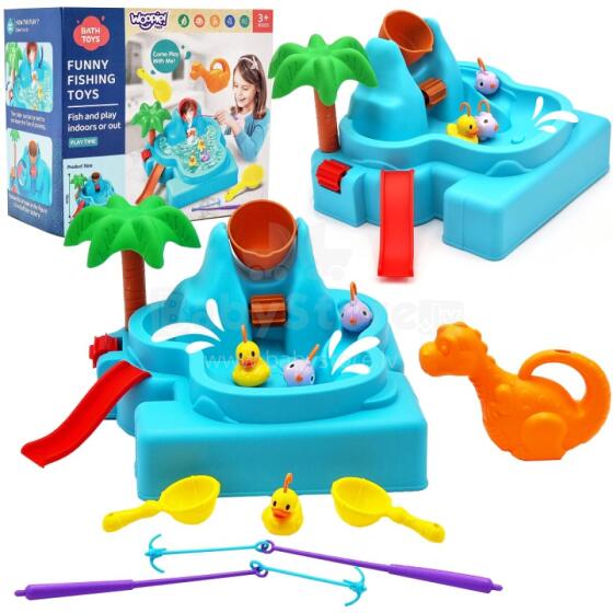 WOOPIE Water Table 2in1 Game Fishing Waterfall 6 pcs.