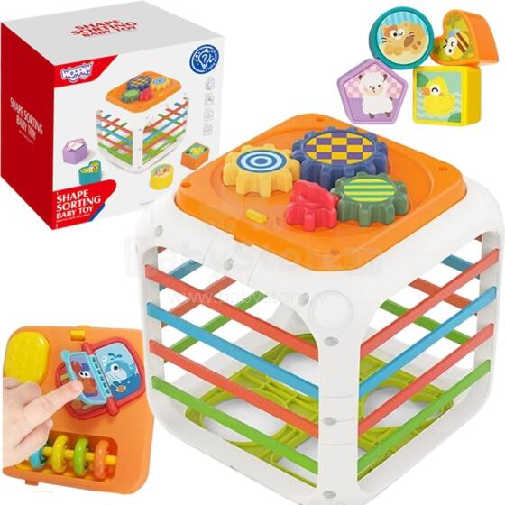 WOOPIE Educational Cube Sorter 4in1 Shapes 18m+