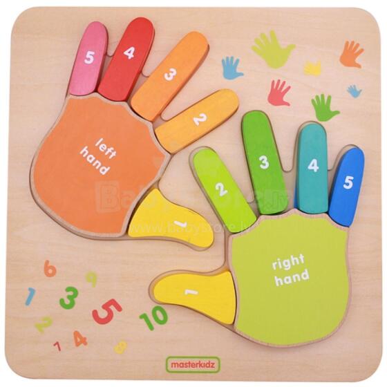 MASTERKIDZ Wooden Educational Finger Counting Board