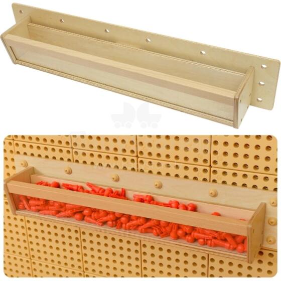 MASTERKIDZ Wooden Container Transparent Wall 80 cm for STEM Scientific and Creative Boards