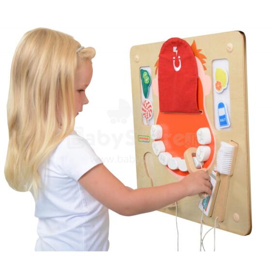 MASTERKIDZ Oral Hygiene Wall Sensory Board Flex Montessori