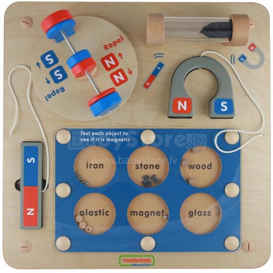 MASTERKIDZ Learning about Magnetic Attraction - Flex Montessori Wall Board