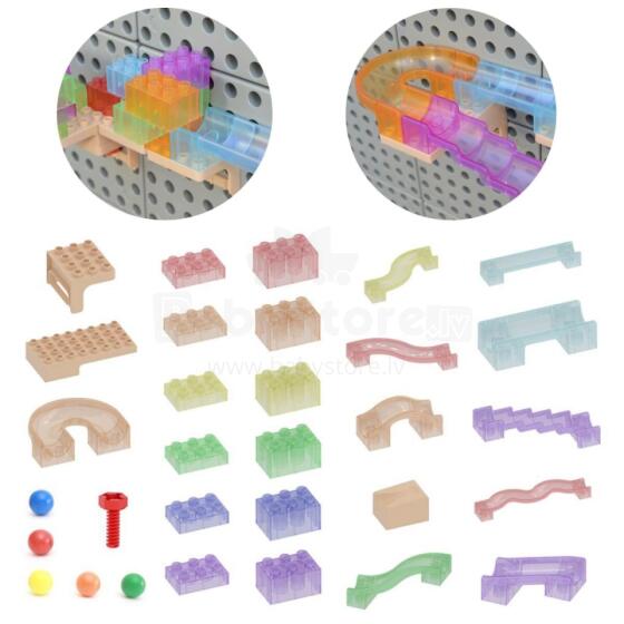 MASTERKIDZ Construction Set Ball Track STEM Board 120 pieces