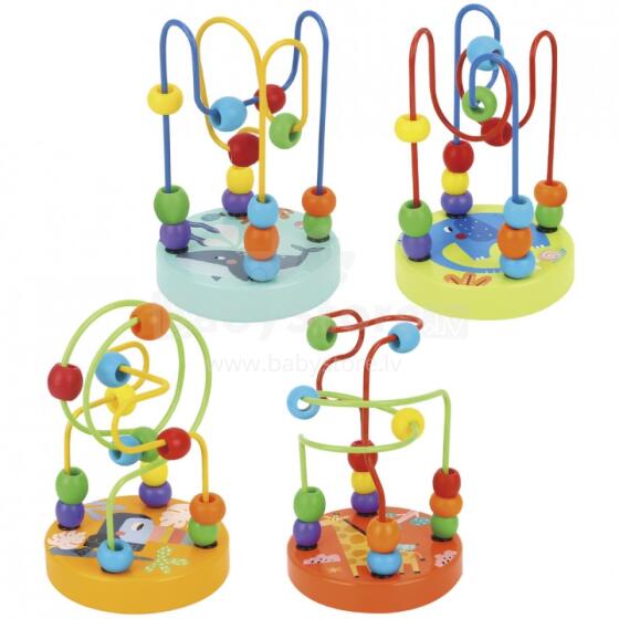 Tooky Toy Art.TF420  Wooden Educational Motor Loop Labyrinth Intertwining