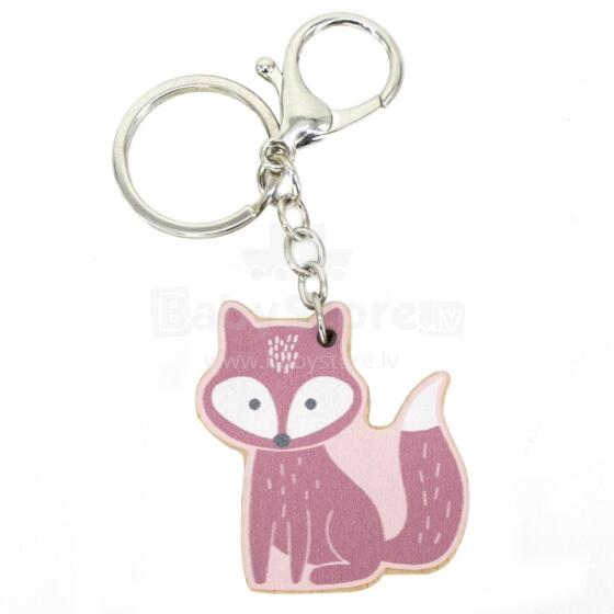 VIGA PolarB Wooden Keychain Fox Keychain